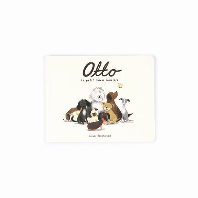 Jellycat Otto Le Petit Chien Saucisse Livre Books Australia | 208967OSH